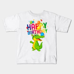 Happy Birthday Graphic Style Kids T-Shirt